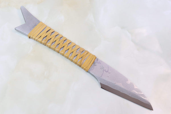 Takeshi Saji TS-40 Kiridashi-Seiryu | White Steel No.2 Damascus - japaneseknifedirect.mom