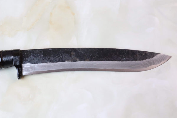Takeshi Saji TS-460 "KAMUI" HUNTER | White Steel No.2 Damascus - japaneseknifedirect.mom