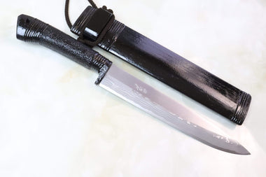 Takeshi Saji TS-55 Onimusya  | White Steel No.2 Damascus - japaneseknifedirect.mom