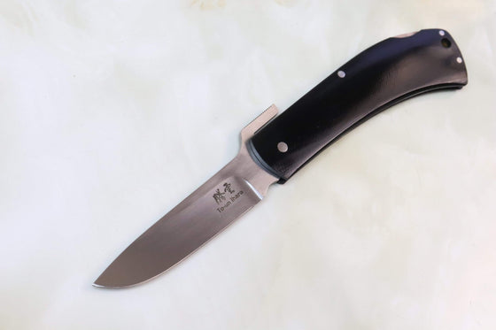 Toun (騰雲) Carbon Fiber Custom Higonokami HK01-D Lockback Higonokami Folder, Drop point blade - japaneseknifedirect.mom