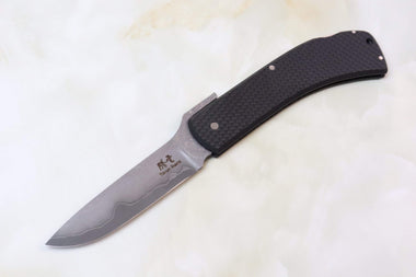 Toun (騰雲) Carbon Fiber Custom Higonokami HK02-RL Lockback Higonokami Folder, Razor blade, Large - japaneseknifedirect.mom