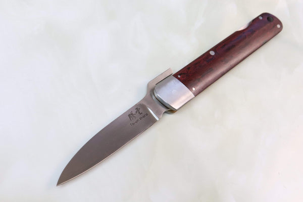 Toun (騰雲) Carbon Fiber Custom Higonokami HK02-SPR Lockback Higonokami Folder, Spear point blade - japaneseknifedirect.mom